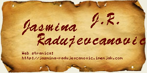 Jasmina Radujevčanović vizit kartica
